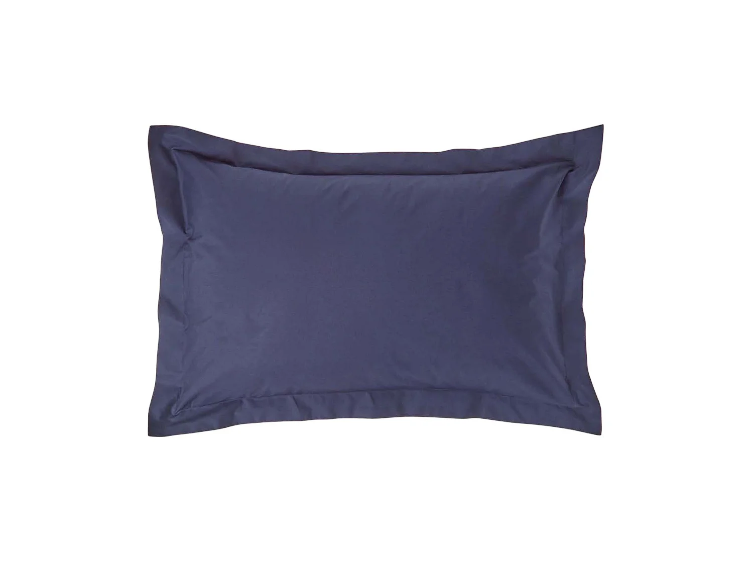 Homescapes Navy Blue Egyptian Cotton Oxford Pillowcase 200 TC, Standard Size