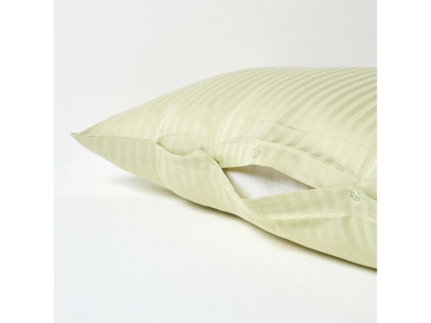 Homescapes Sage Green Egyptian Cotton Super Soft V Shaped Pillowcase 330 TC