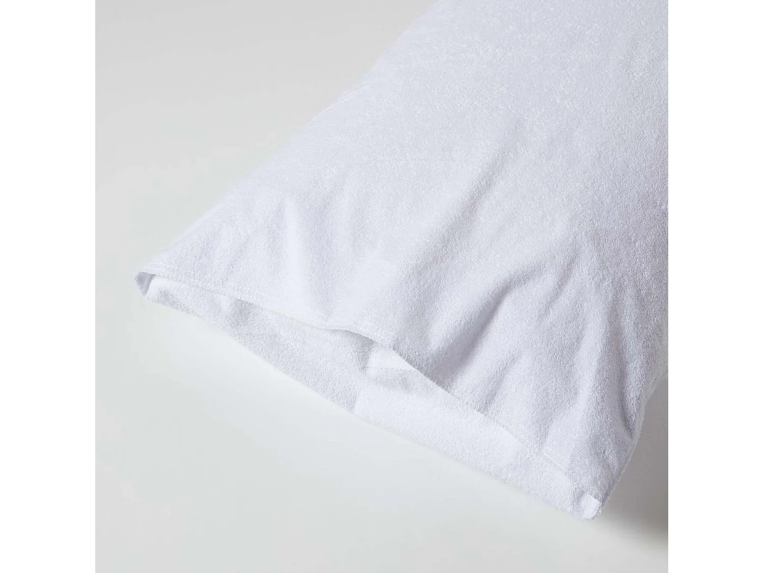 Homescapes Terry Towelling Waterproof Pillow Protectors Standard Size, Pack of 4