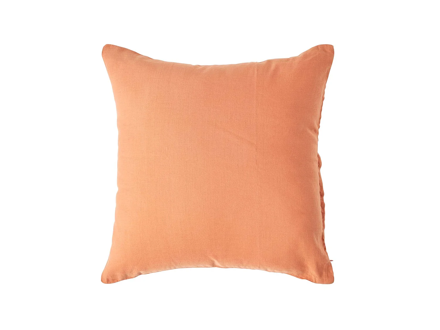 Homescapes Burnt Orange European Linen Pillowcase, 60 x 60 cm