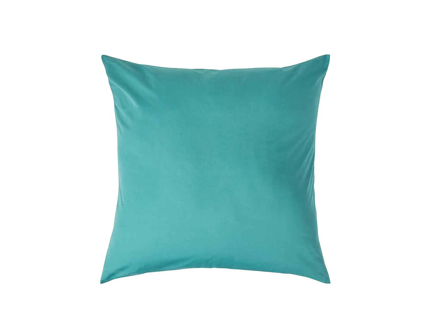 Homescapes Teal Continental Egyptian Cotton Pillowcase 200 TC, 80 x 80 cm