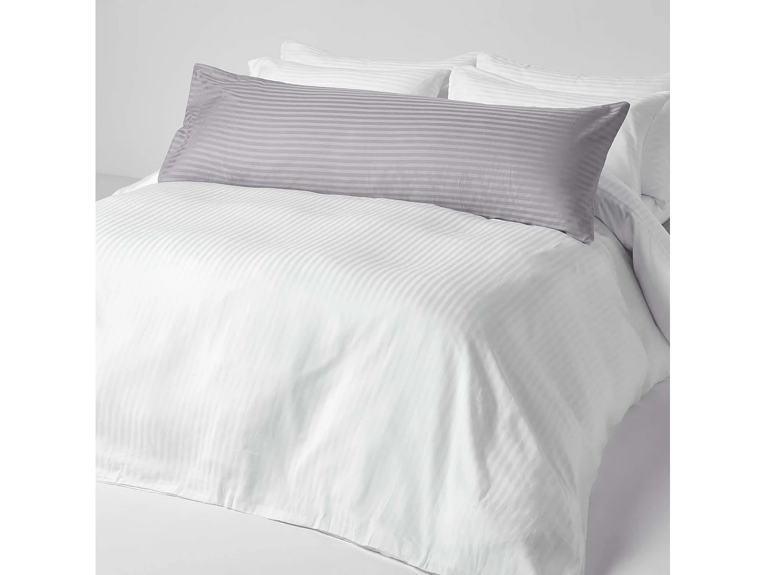 Homescapes Grey Egyptian Cotton Ultrasoft Body Pillowcase 330 TC