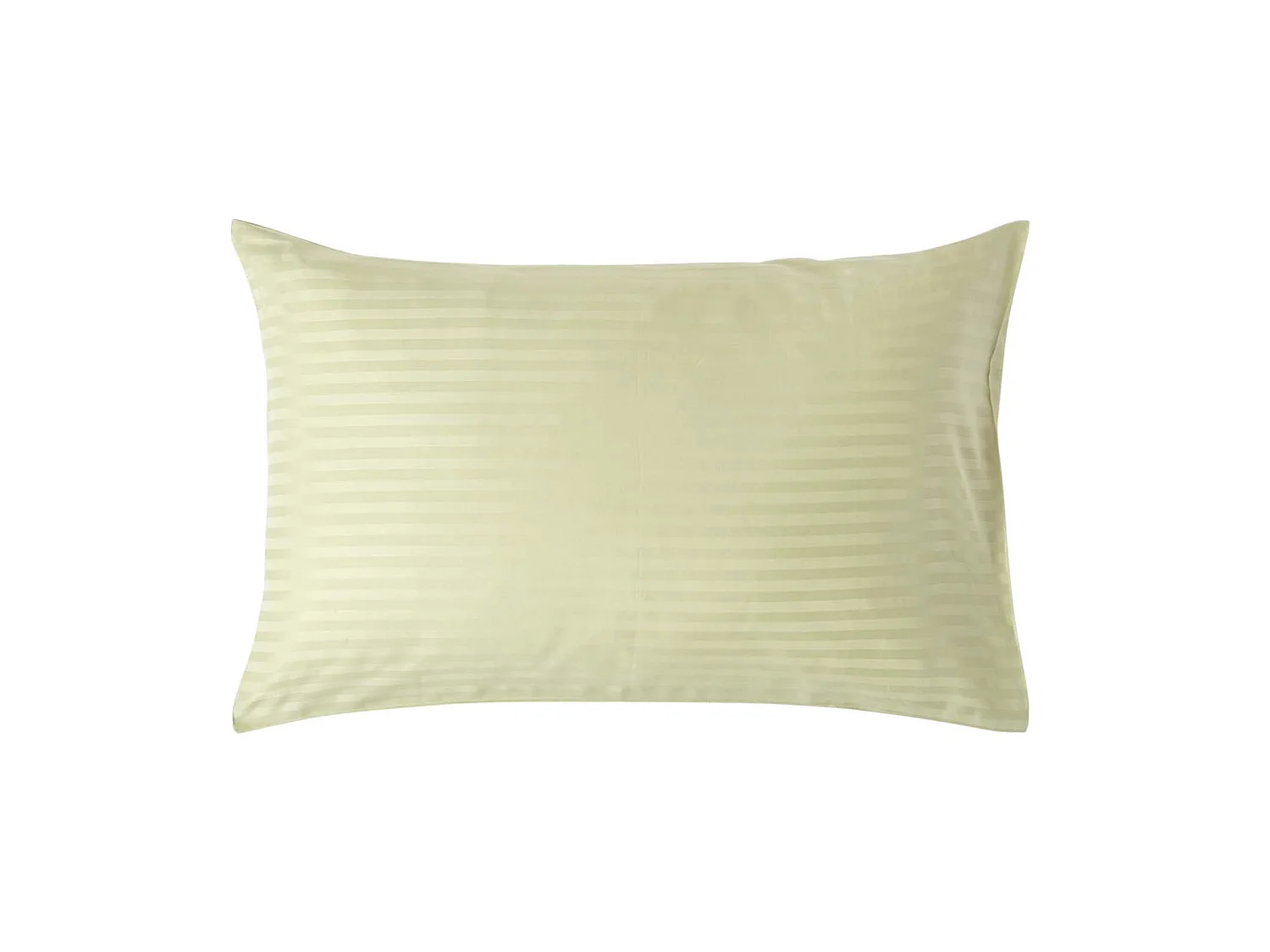 Homescapes Sage Green Egyptian Cotton Satin Stripe Housewife Pillowcase 330 TC