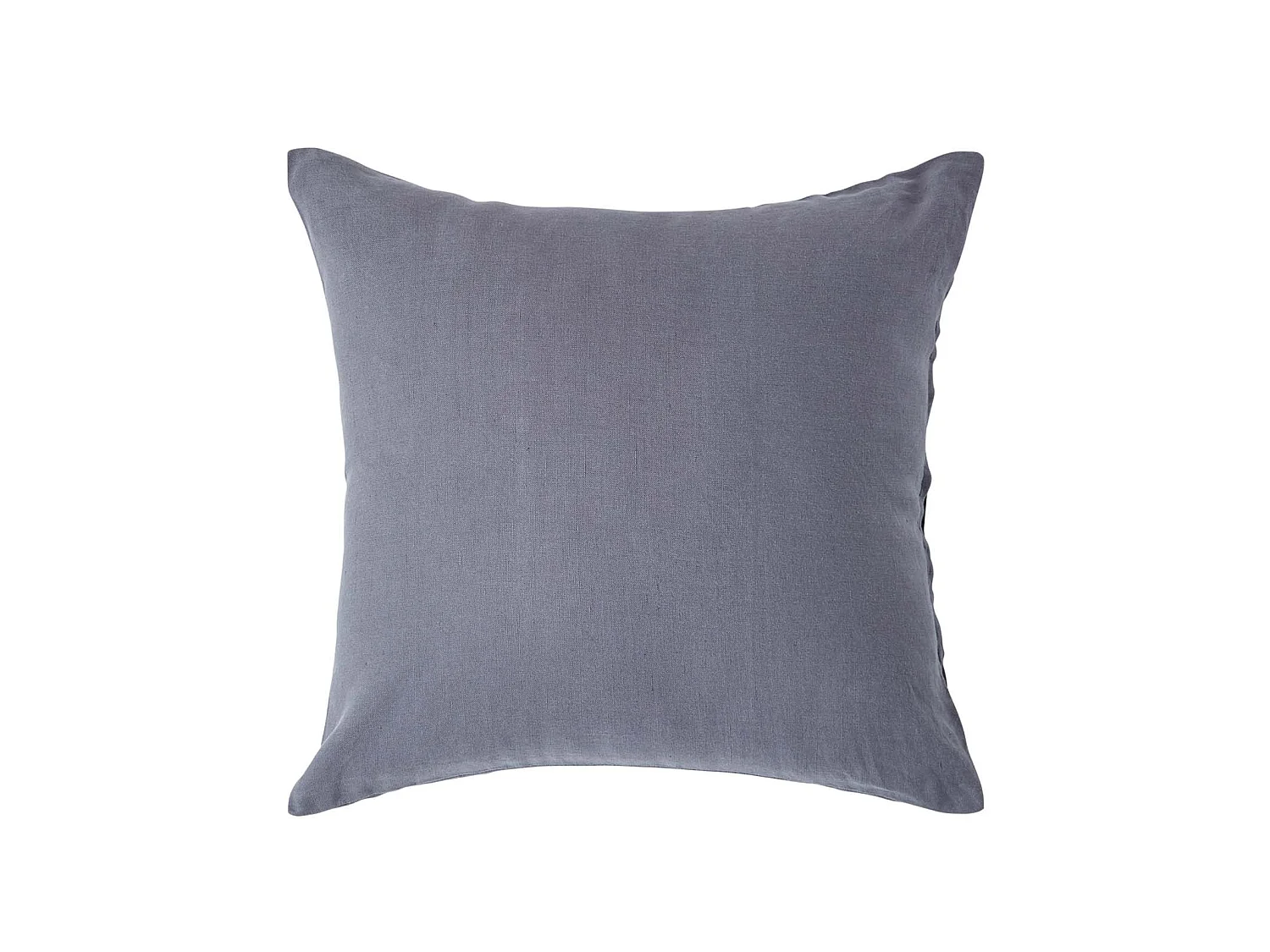 Homescapes Dark Grey European Linen Pillowcase, 40 x 40 cm