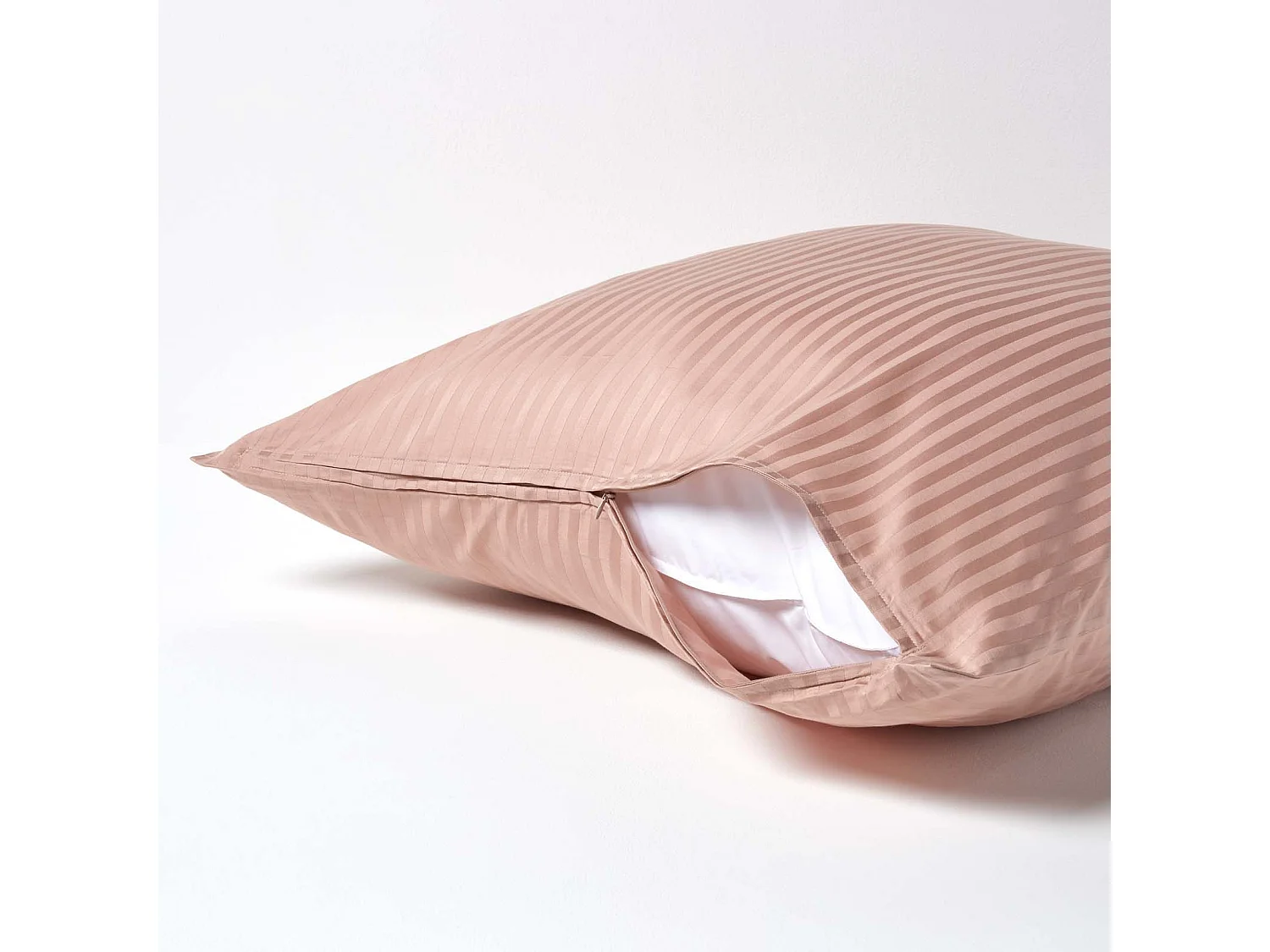 Homescapes Taupe Beige Continental Egyptian Cotton Pillowcase 330 TC, 80 x 80 cm