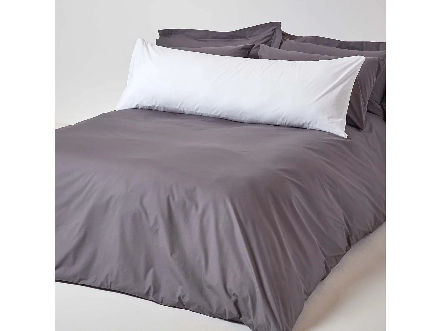 Homescapes White Egyptian Cotton Housewife Body Pillowcase 200 TC