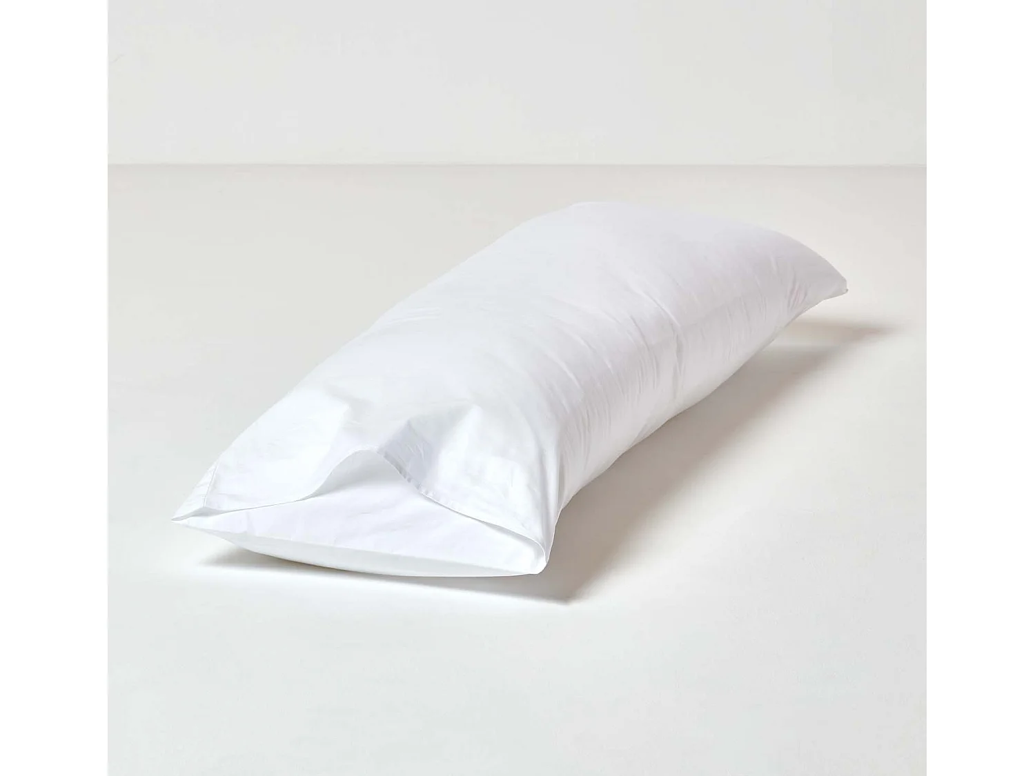 Homescapes White Egyptian Cotton Housewife Body Pillowcase 200 TC