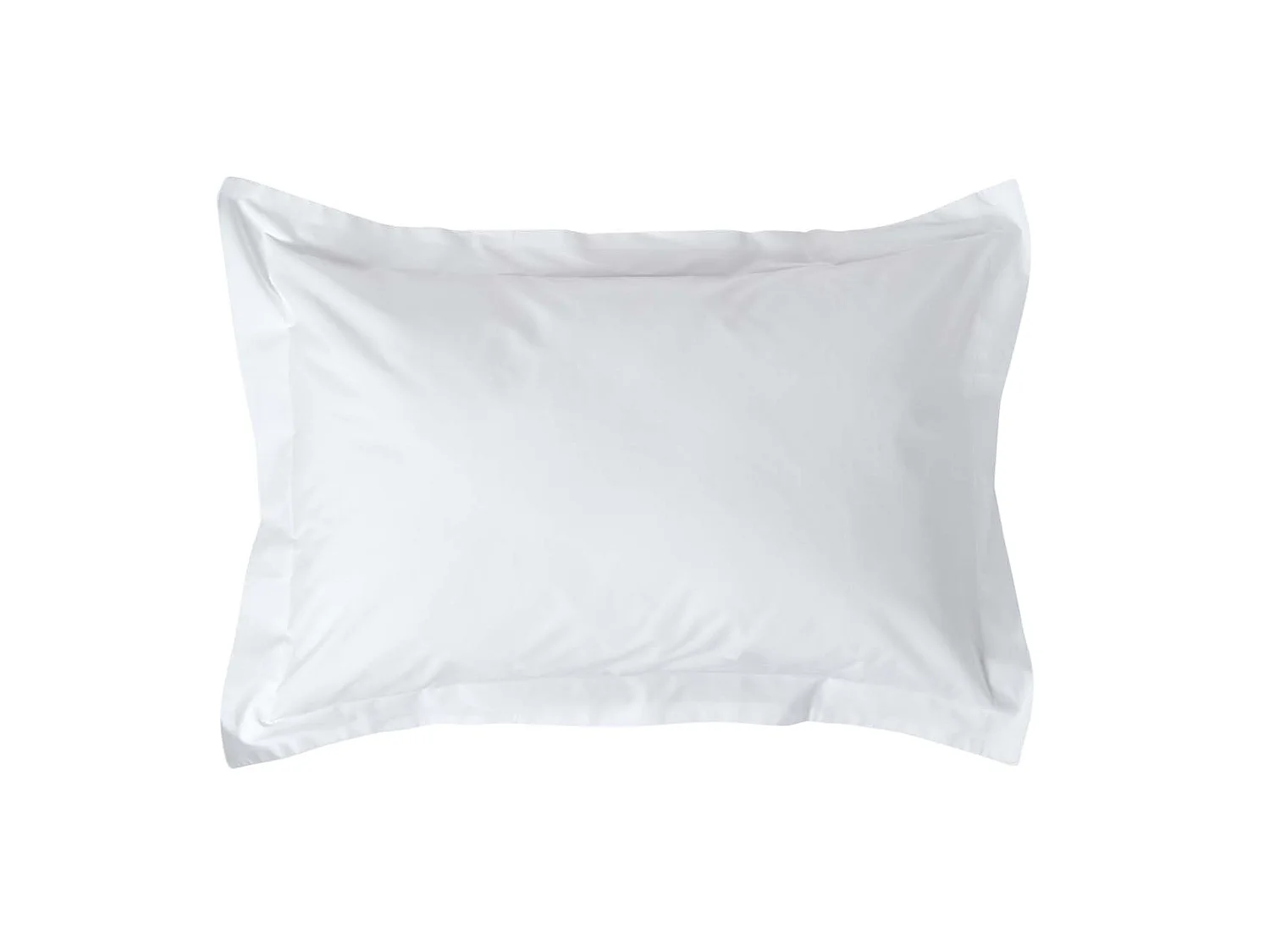 Homescapes White Egyptian Cotton Oxford Pillowcase 200 TC, Standard Size