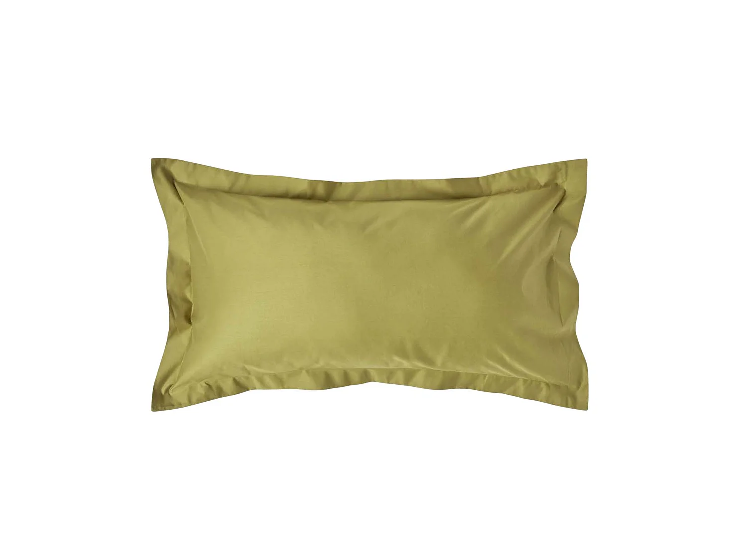 Homescapes Olive Green Egyptian Cotton Oxford Pillowcase 1000 TC, King Size