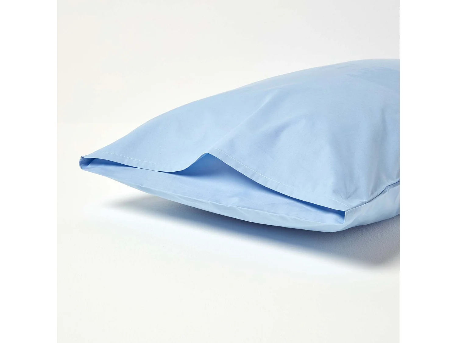 Homescapes Blue Egyptian Cotton Housewife Pillowcase 200 TC