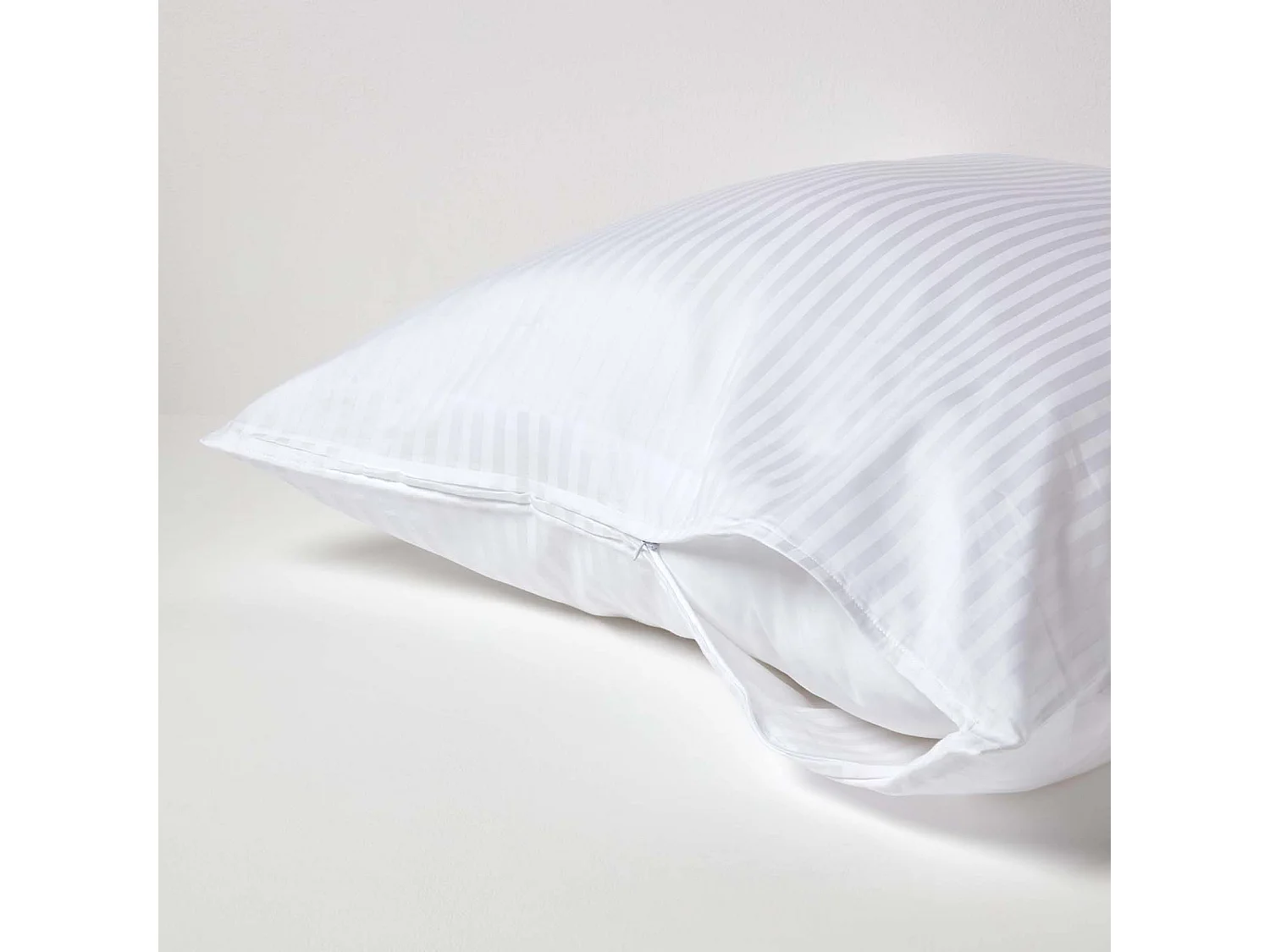 Homescapes White Continental Egyptian Cotton Pillowcase 330 TC, 80 x 80 cm