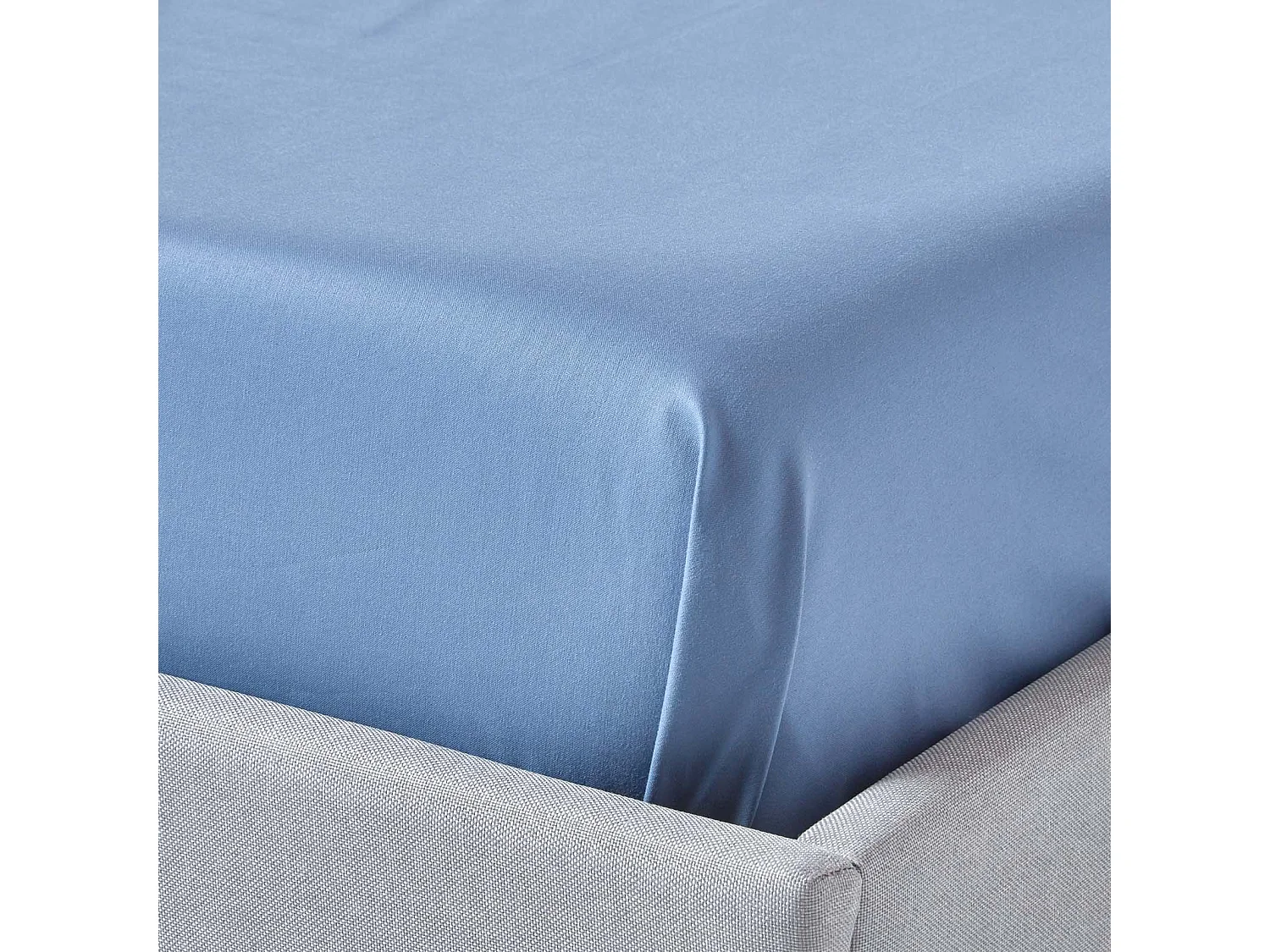 Homescapes Air Force Blue Egyptian Cotton Flat Sheet 1000 Thread Count, King