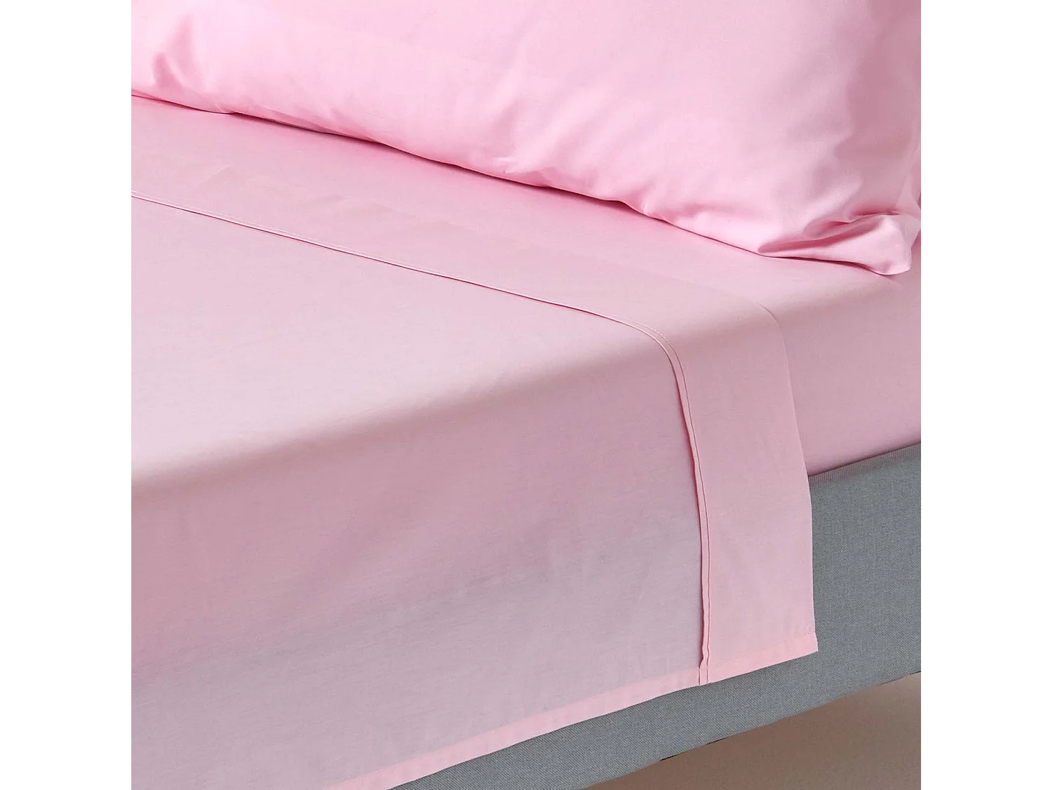 Homescapes Pink Egyptian Cotton Flat Sheet 200 TC, King