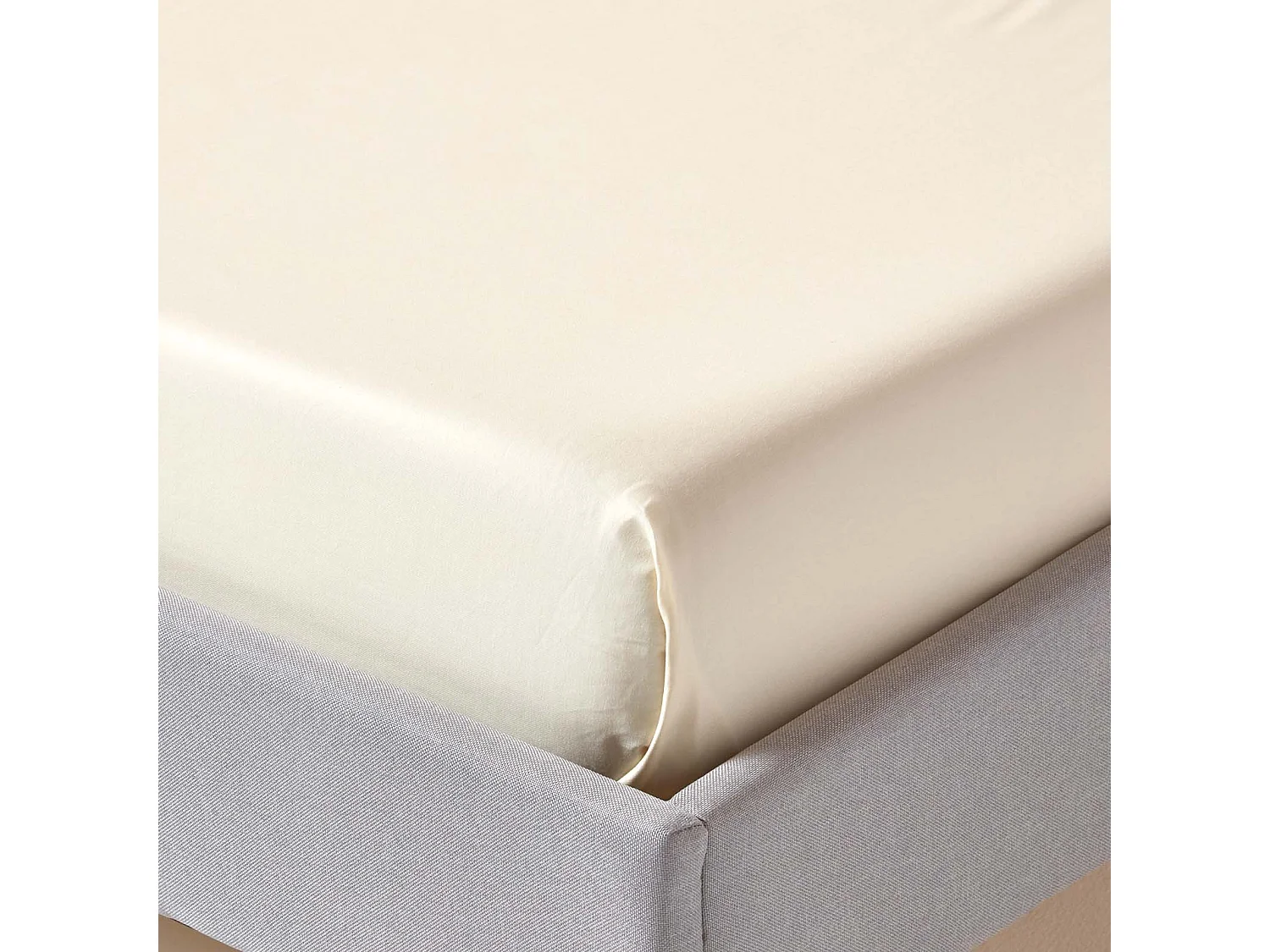 Homescapes Cream Organic Cotton Flat Sheet 400 TC, King