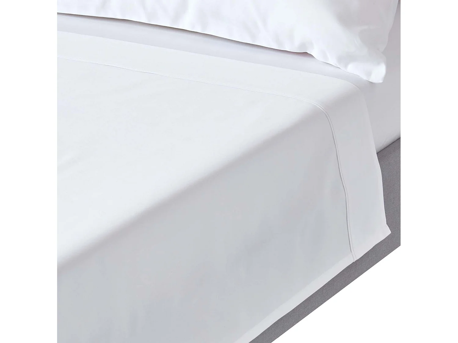 Homescapes White Egyptian Cotton Flat Sheet 1000 Thread Count, Double