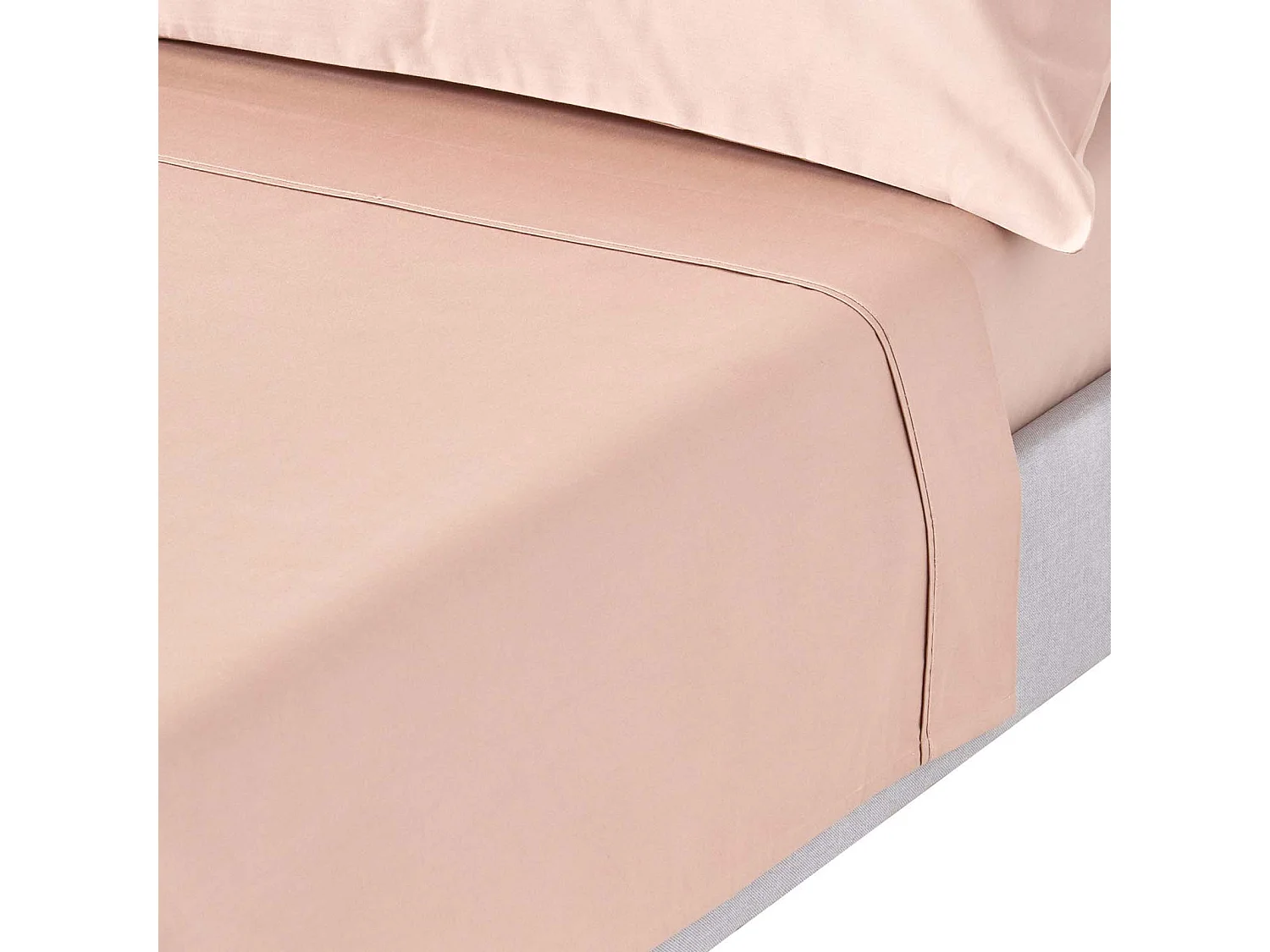 Homescapes Moonlight Beige Egyptian Cotton Flat Sheet 1000 Thread Count, Super King Size