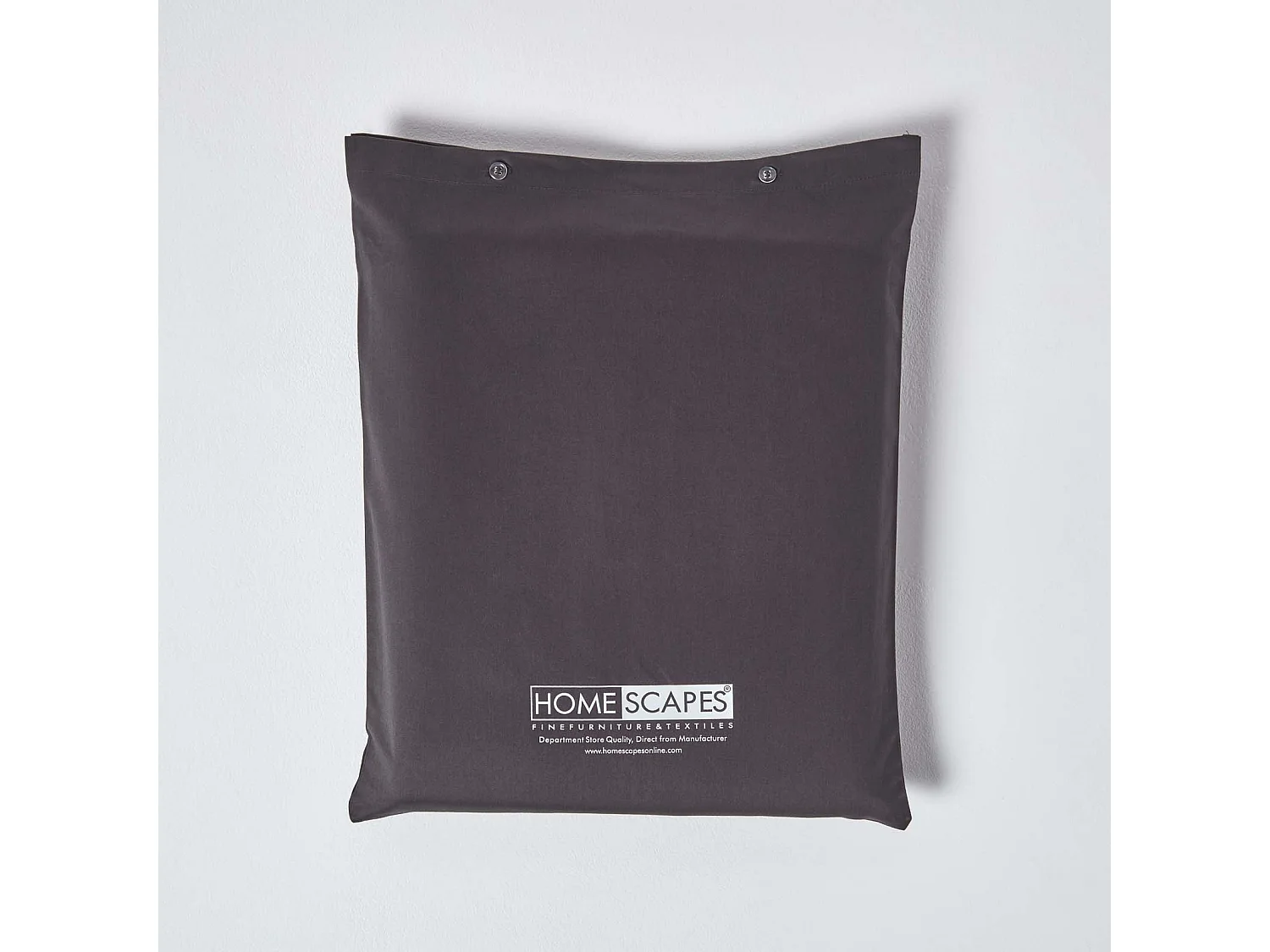 Homescapes Dark Charcoal Grey Egyptian Cotton Flat Sheet 1000 Thread Count, Super King Size