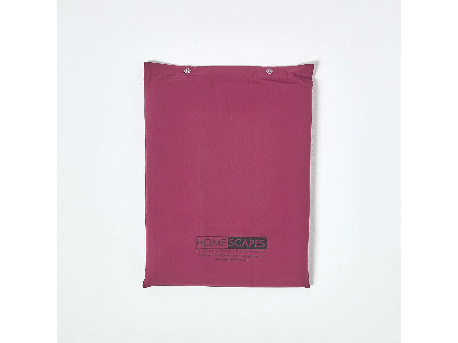 Homescapes Plum Egyptian Cotton Flat Sheet 200 TC, Double