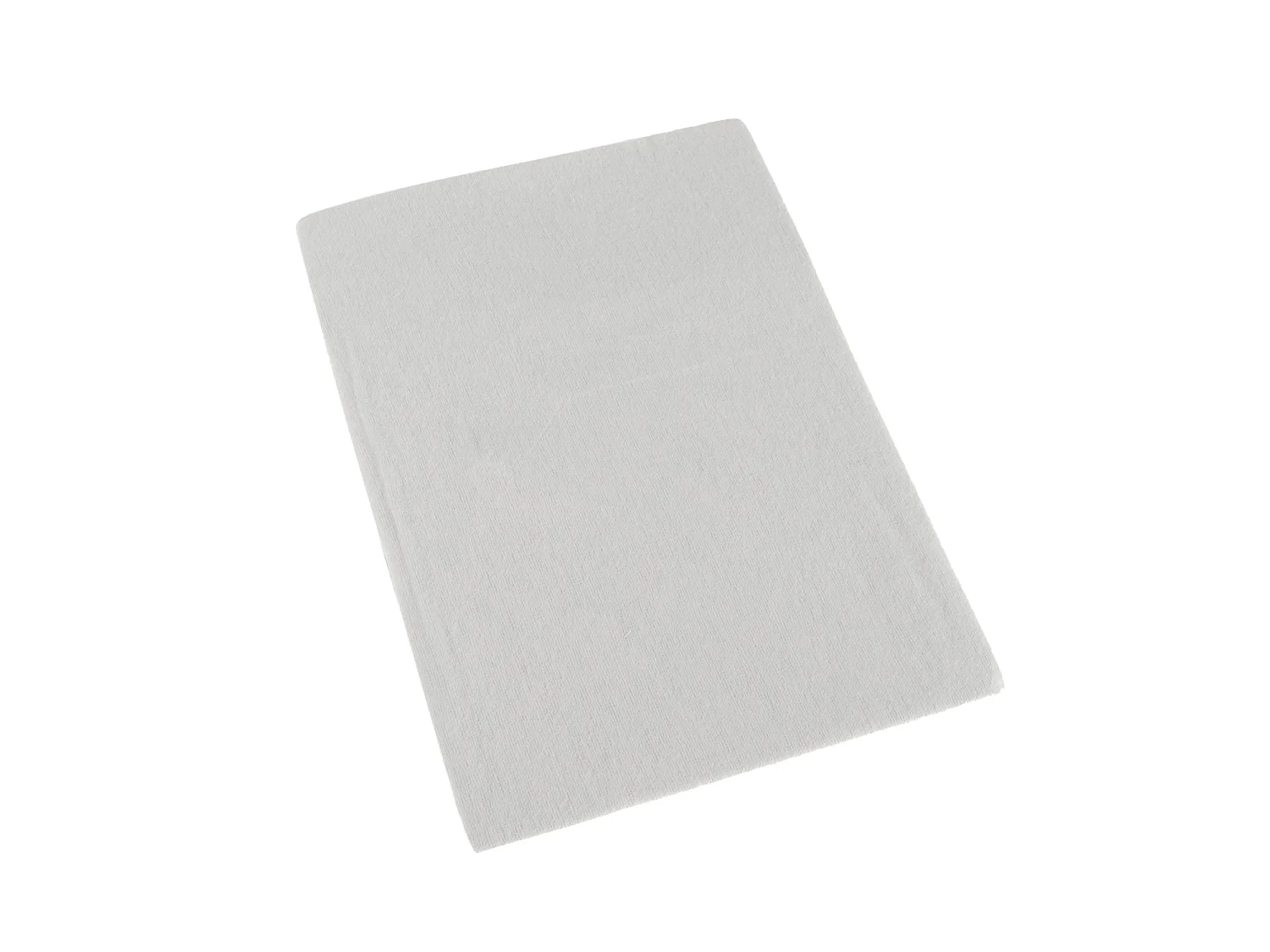 Homescapes White 100% Brushed Cotton Cot Flat Sheet Single Pack, 100 x 150 cm
