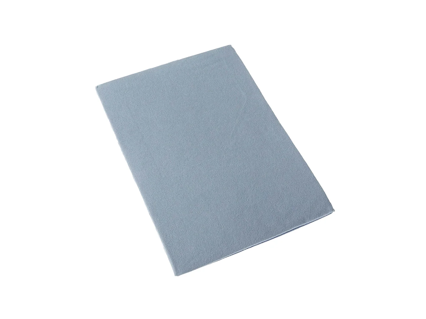 Homescapes Blue 100% Brushed Cotton Cot Flat Sheet Single Pack, 100 x 150 cm