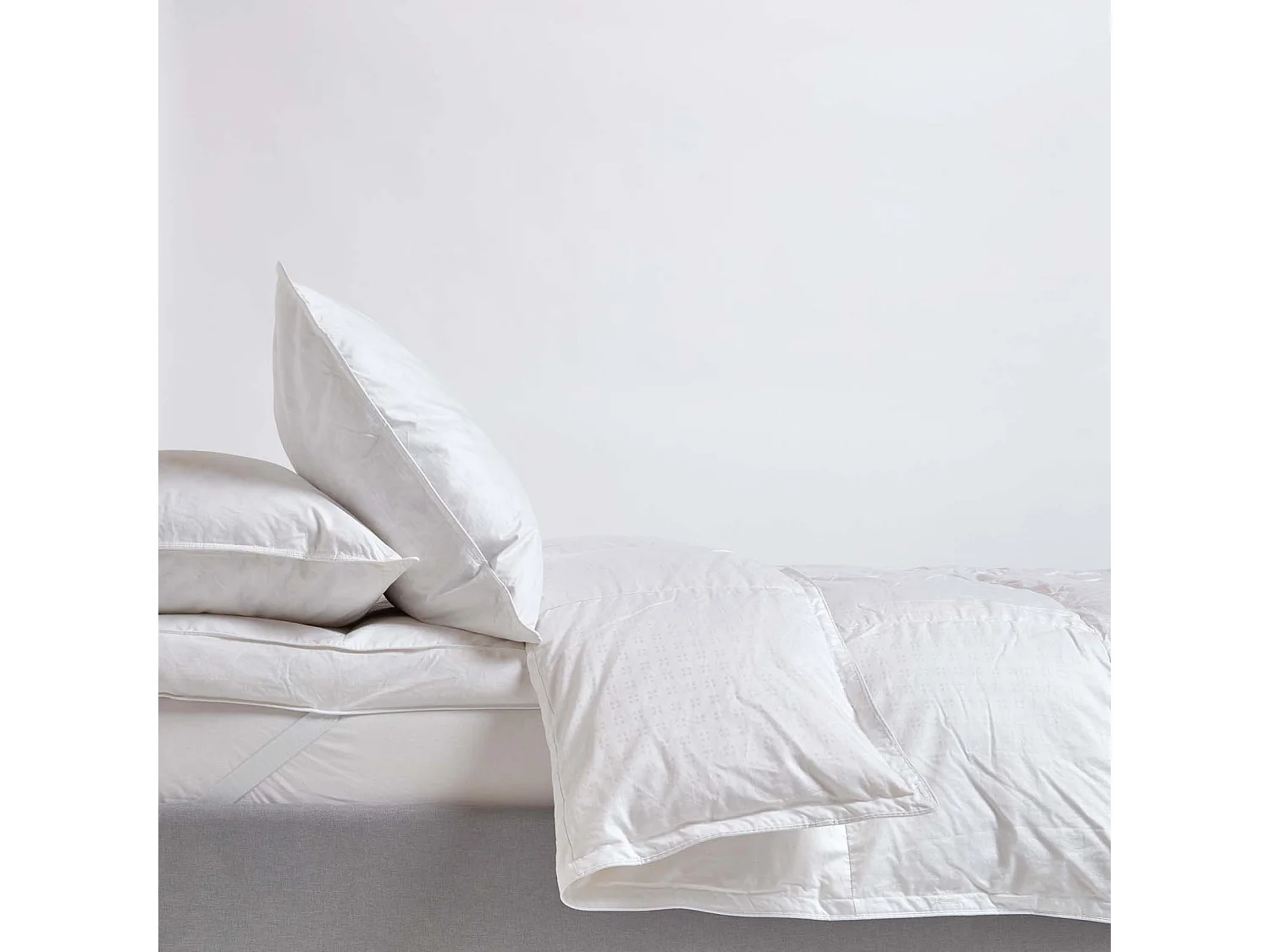 Couette premium tempérée printempsété en duvet d'oie 9 tog - 135 x 200 cm - HOMESCAPES