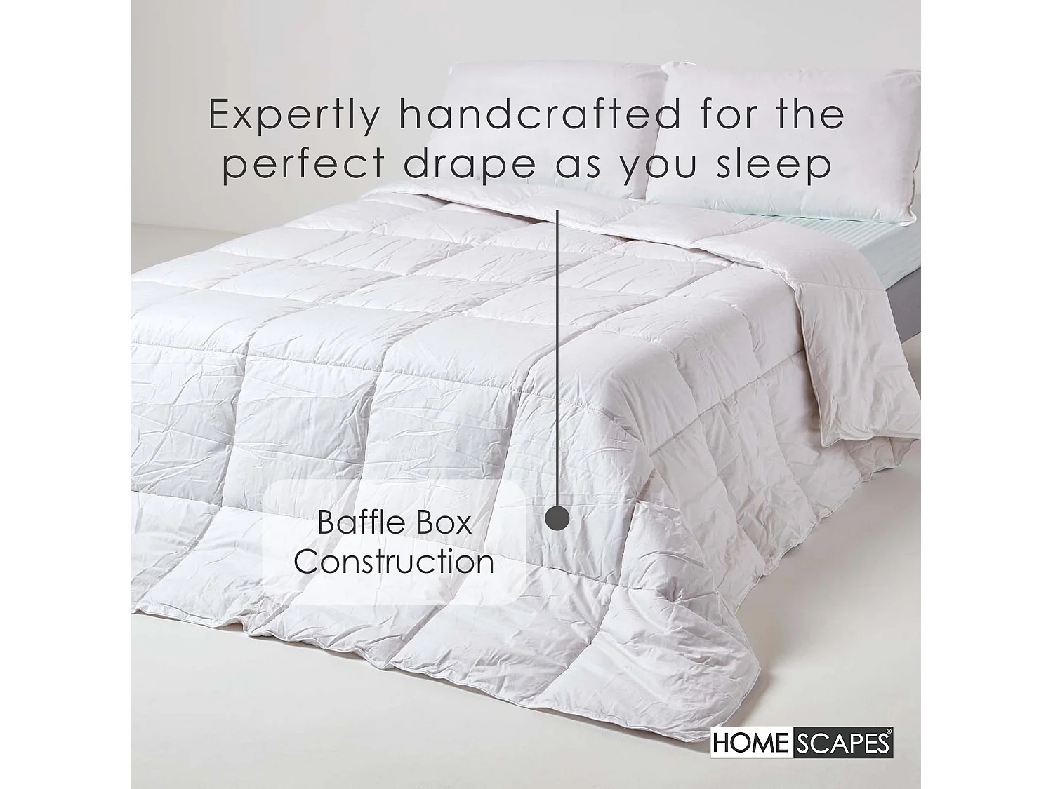 Homescapes Indulgent Pure Mulberry Silk Blend 4.5 Tog Spring/Summer Duvet, Double