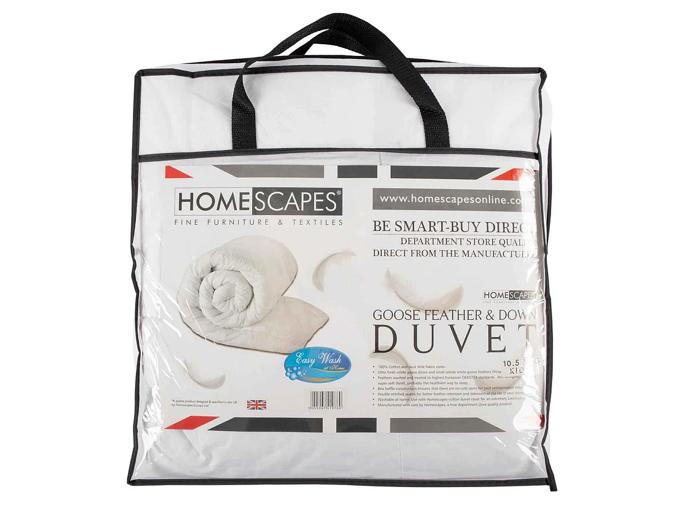 Homescapes Kids 10.5 Tog Goose Feather & Down Duvet