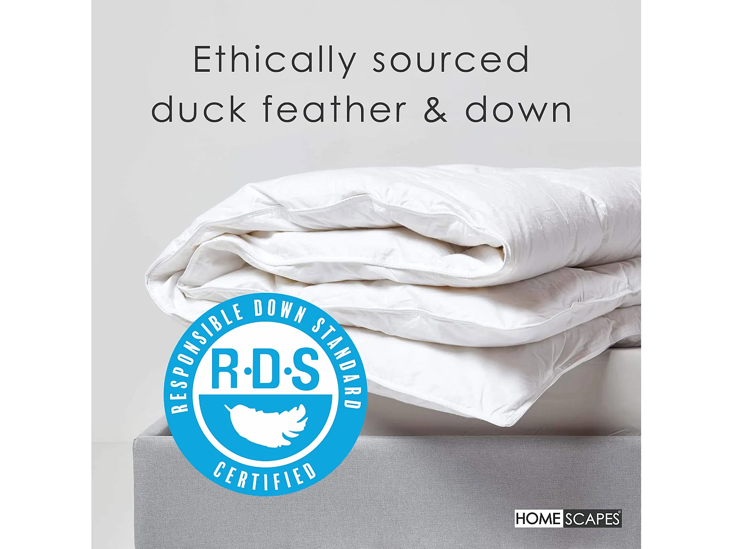 Homescapes Duck Feather and Down 15 Tog King Size Winter Duvet