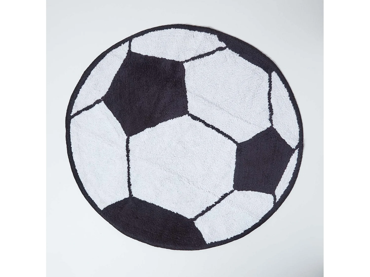 Homescapes Cotton Tufted Football Children Rug, 80 cm