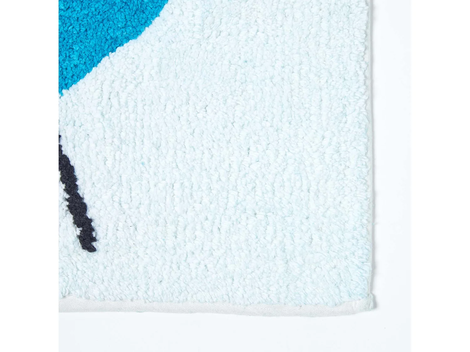 Homescapes Cotton Tufted  Blue Green Birds Pink Heart Kids Rug