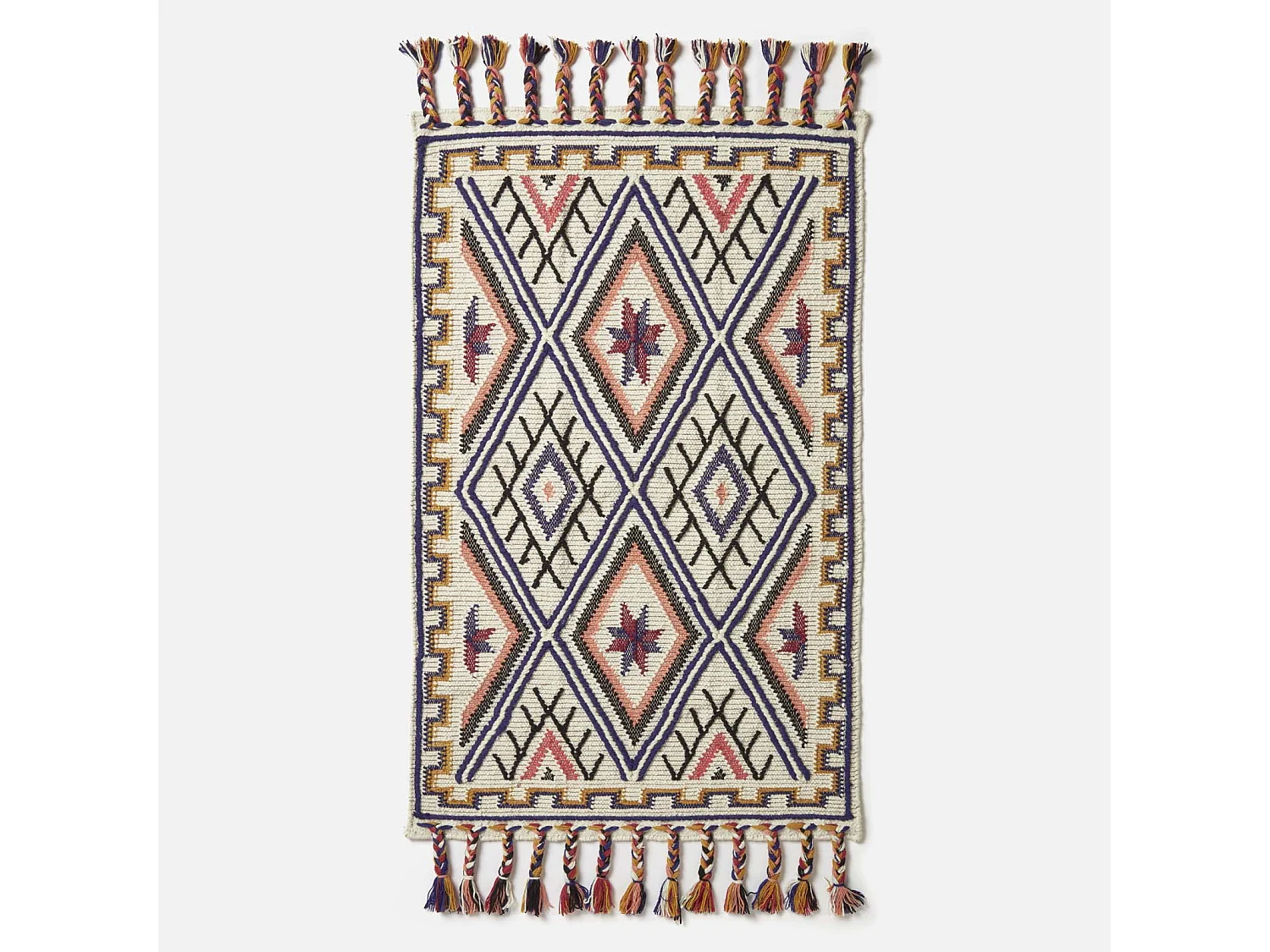 Homescapes Goa Multi Colour Kilim Wool Rug 120 x 170 cm
