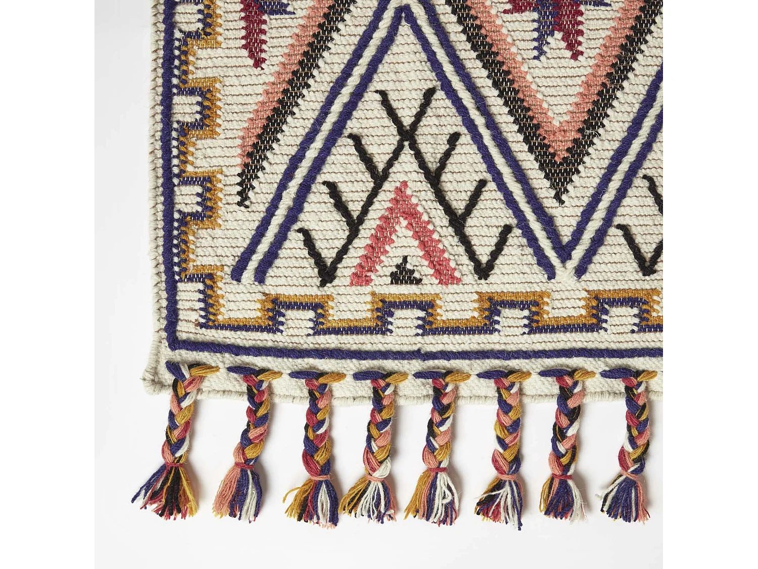 Homescapes Goa Multi Colour Kilim Wool Rug 120 x 170 cm