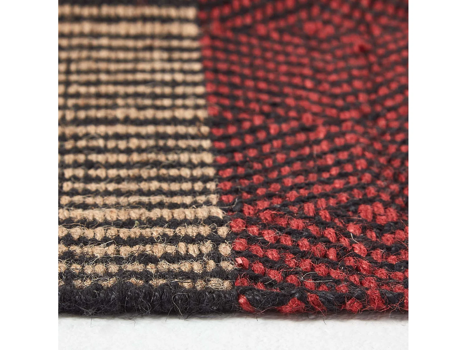 Homescapes Multicolour Striped Jute Rug, 60 x 100 cm