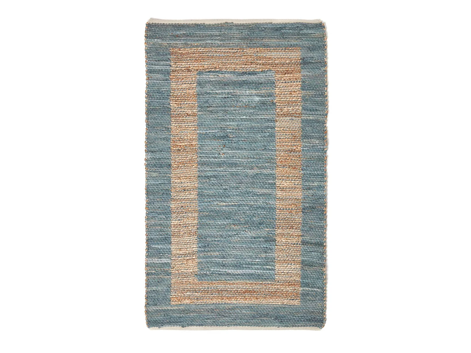 Homescapes Veranda Grey and Nude Hemp Chindi Rug, 120 x 170 cm