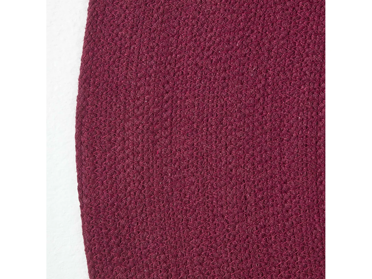 Homescapes Plum Handmade Woven Braided Oval Rug, 90 x 150 cm