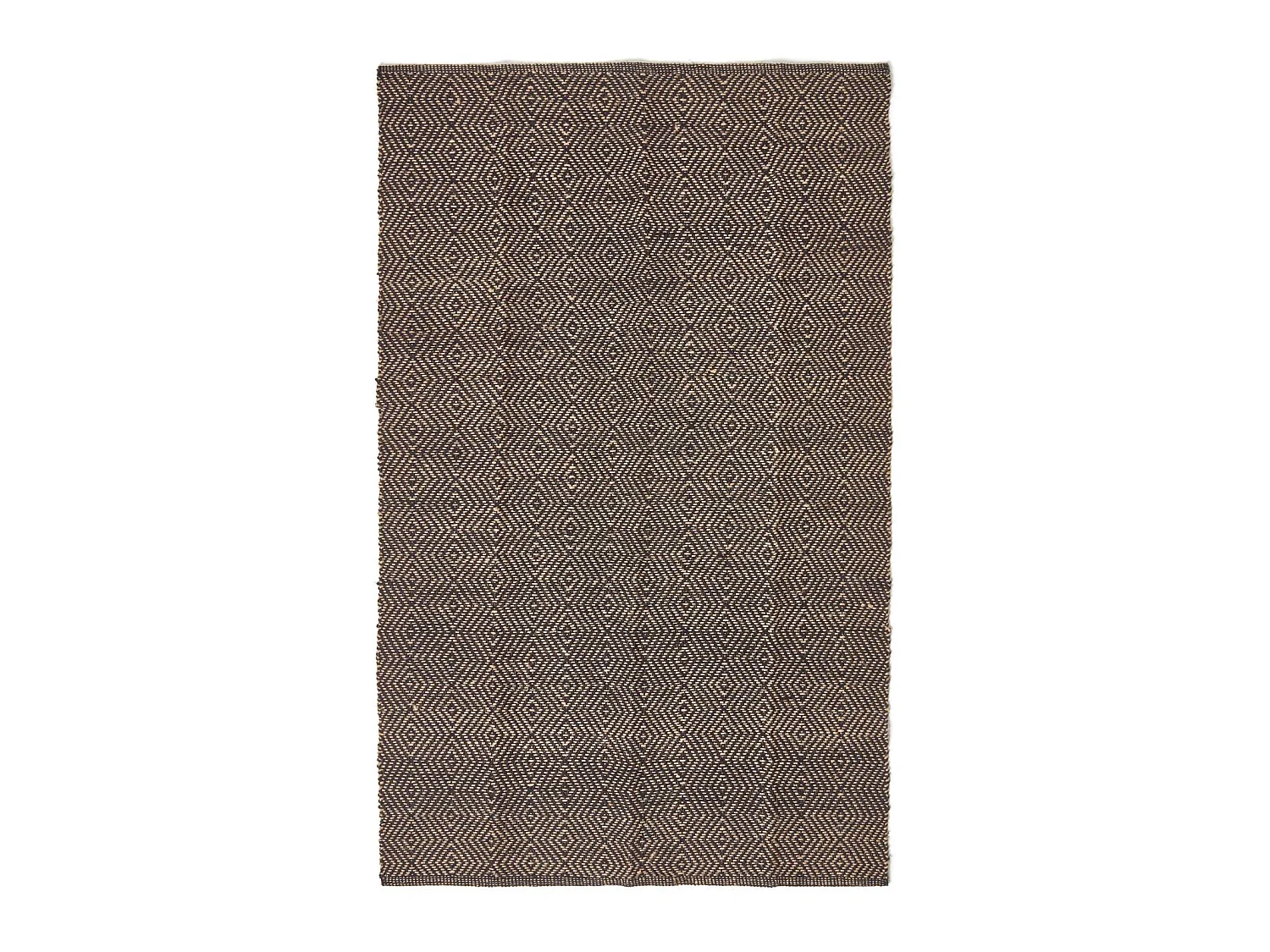 Homescapes Black Geometric Jute Rug 60 x 100 cm