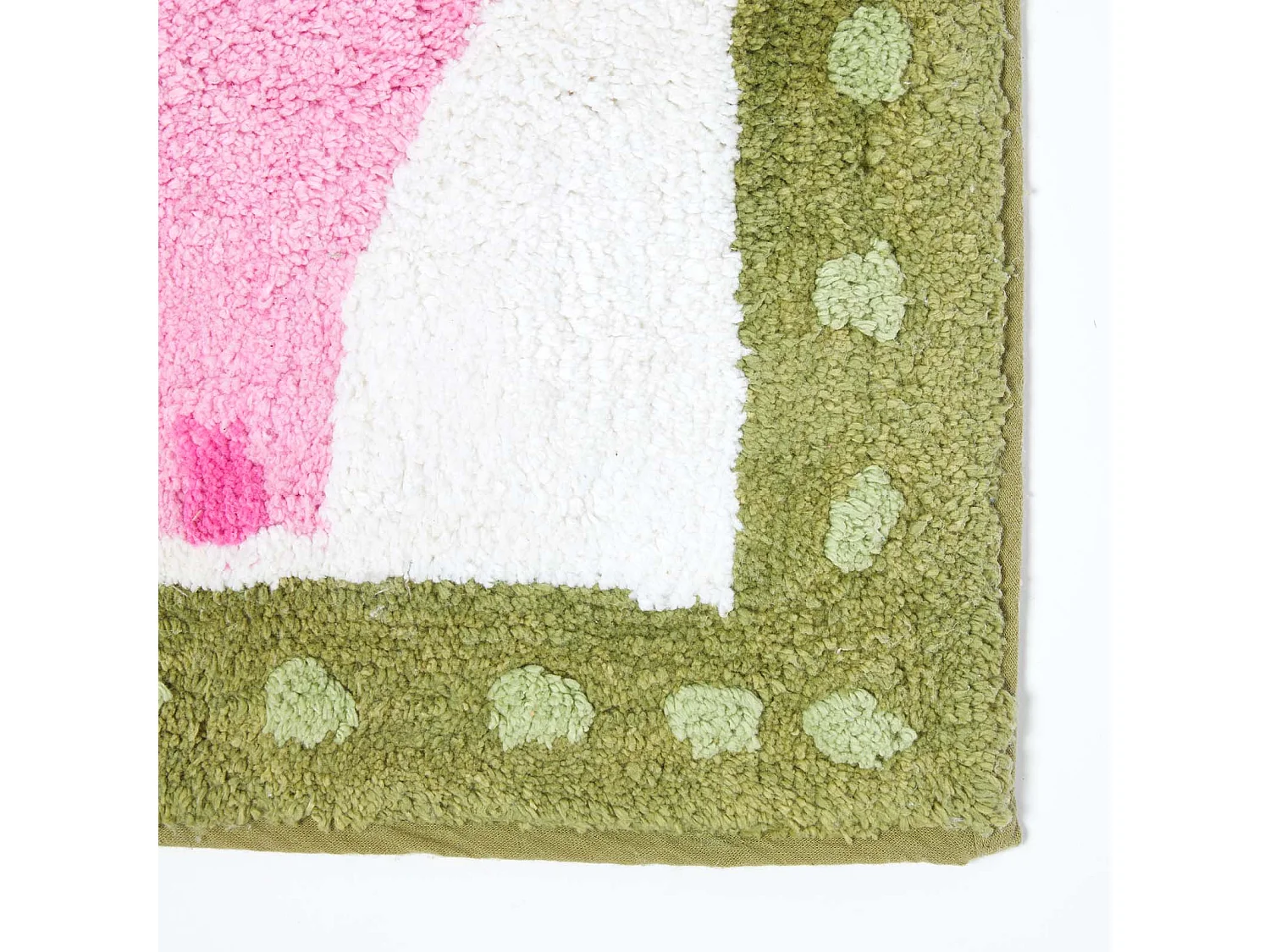 Homescapes Cotton Tufted Pink Elephant Children Rug
