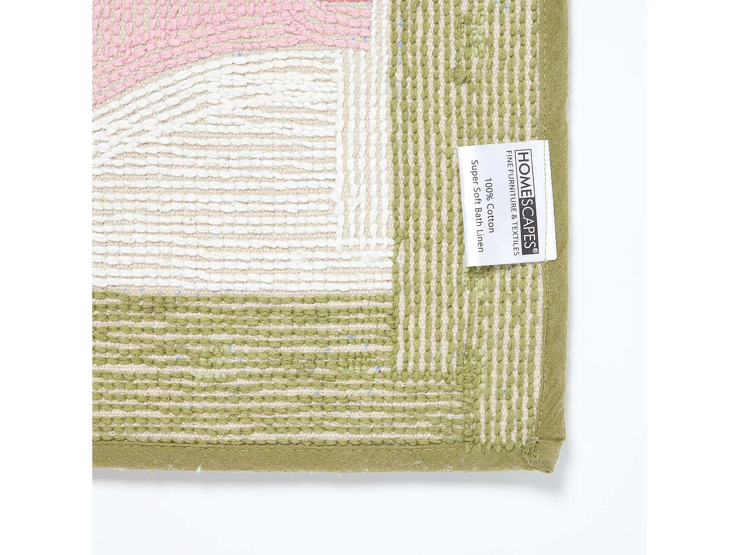 Homescapes Cotton Tufted Pink Elephant Children Rug