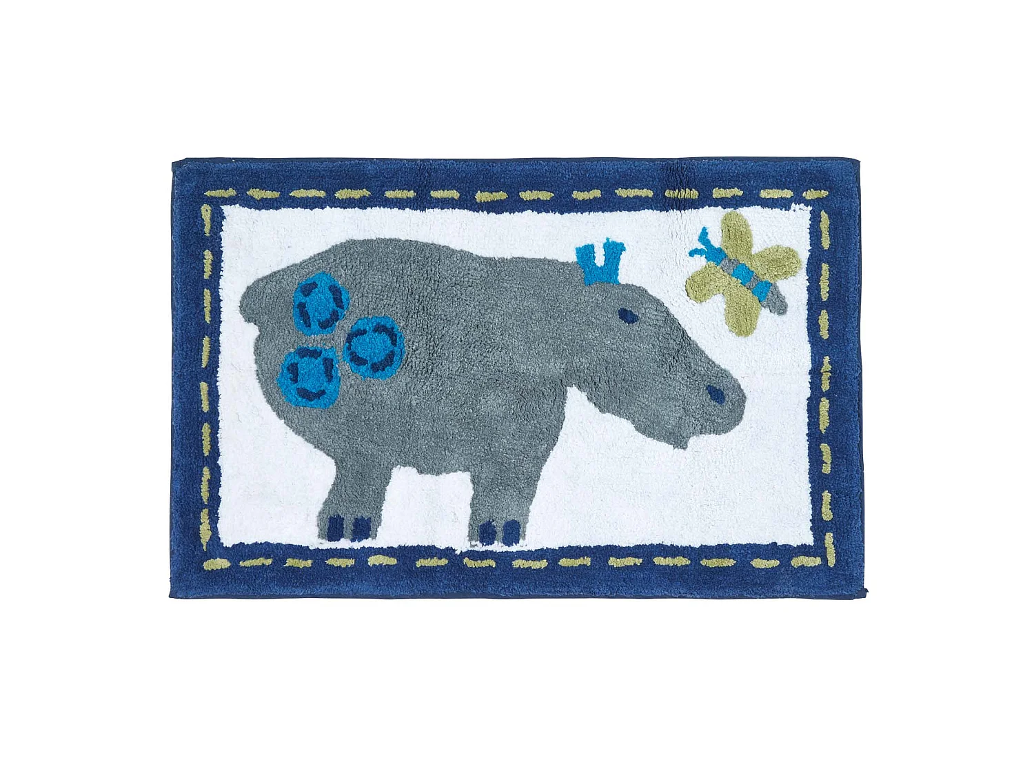 Homescapes Cotton Tufted Hippo Children Rug
