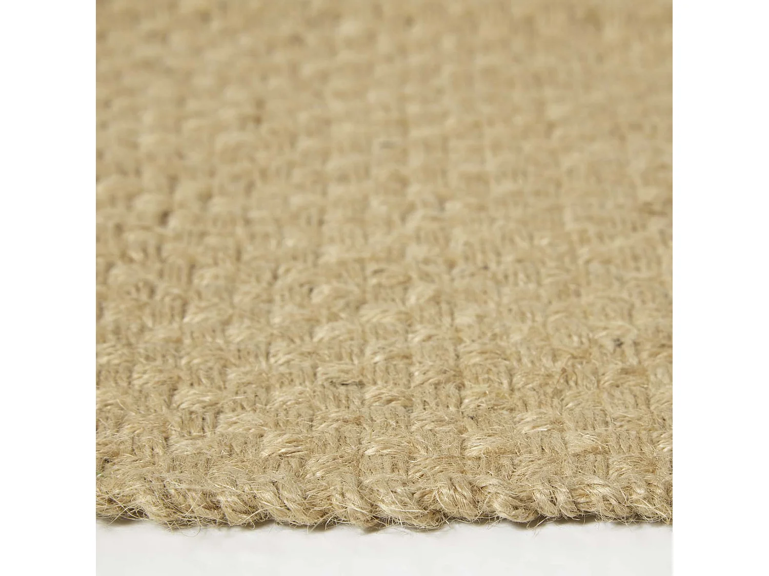 Homescapes Zaphyr Natural Handwoven Jute Rug with Tassels, 70 x 120 cm