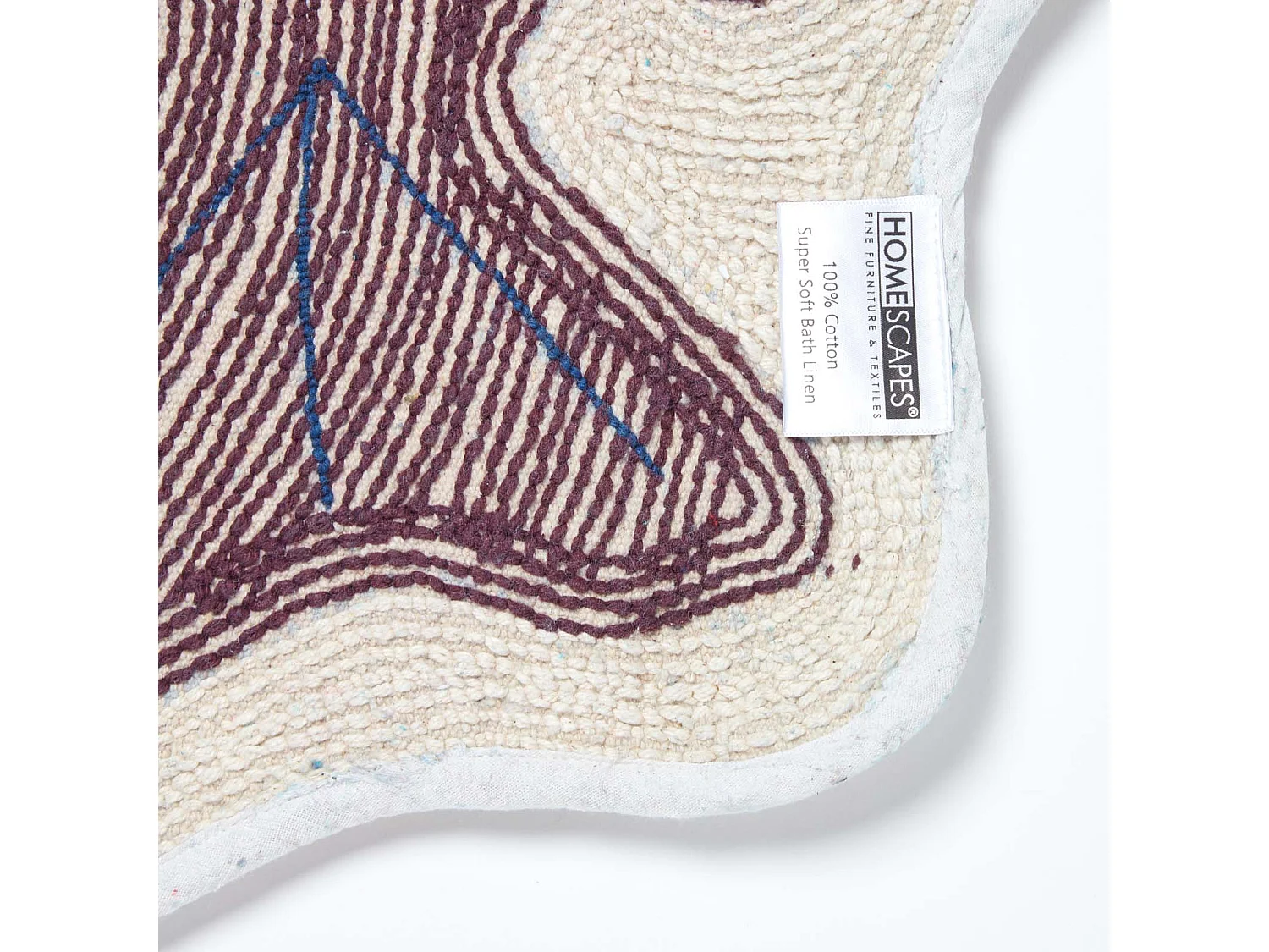 Homescapes Cotton Tufted Blue Fish Children Rug