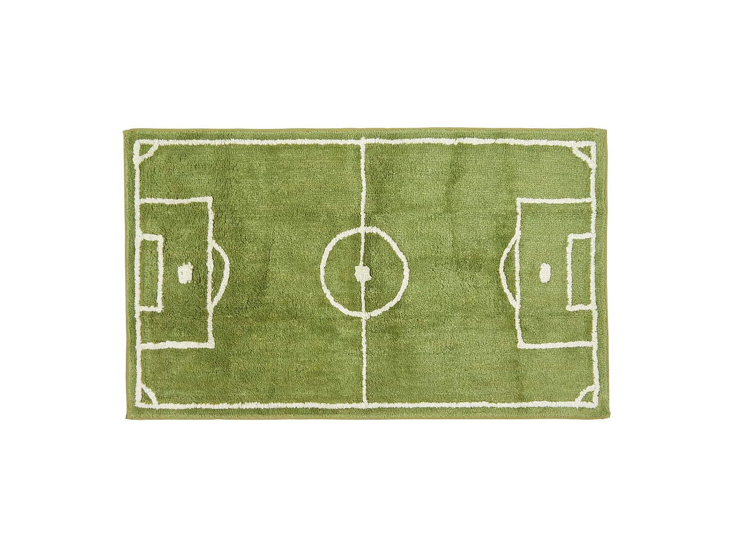 Homescapes Cotton Tufted Football Pitch Kids Rug