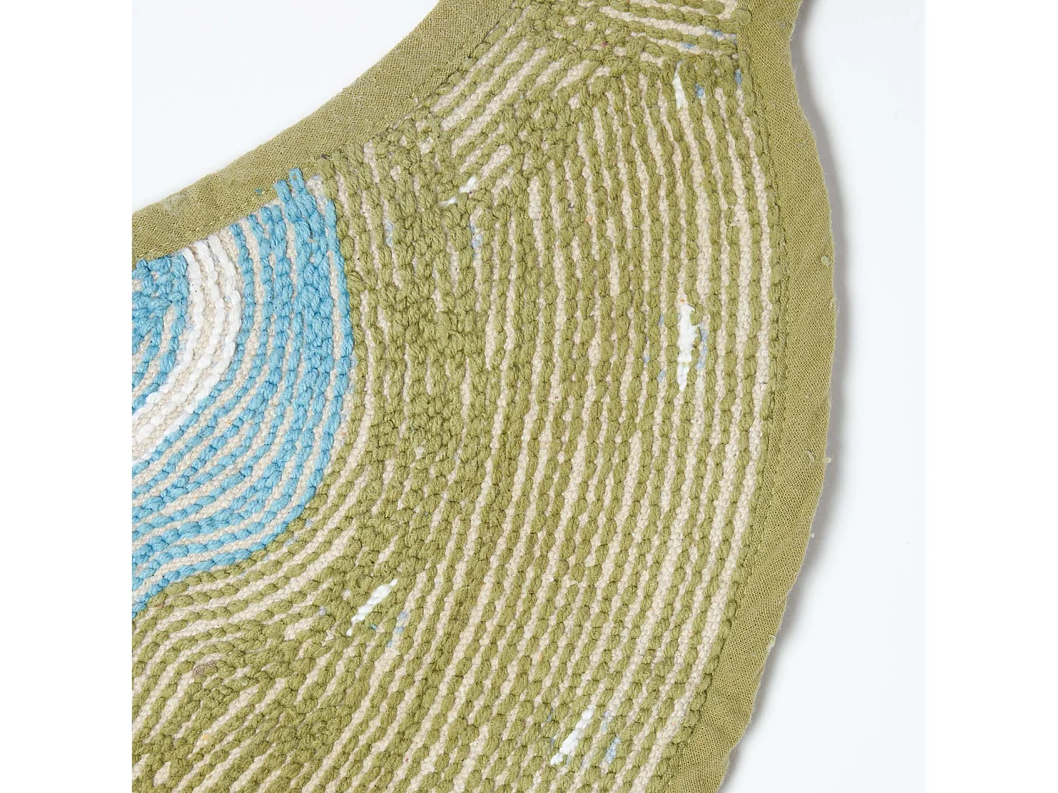 Homescapes Cotton Tufted Green Bird Kids Rug