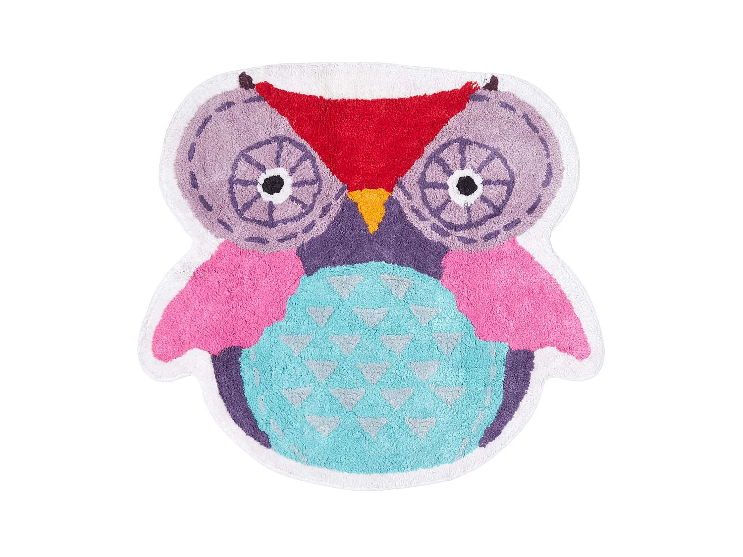Homescapes Cotton Tufted Owl Kids Rug