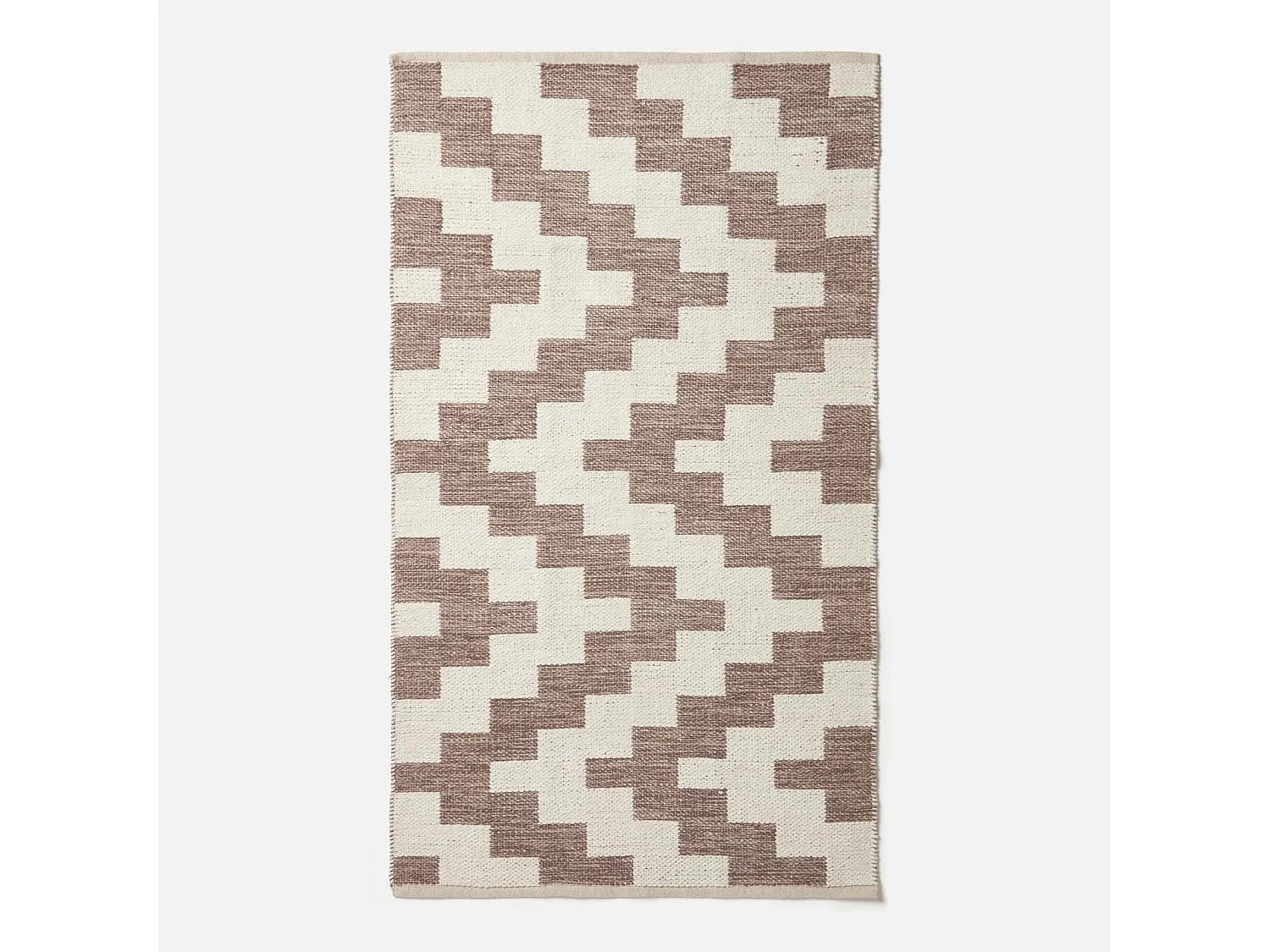 Homescapes Malina Brown & Natural Kilim Cotton Rug 120 x 170 cm