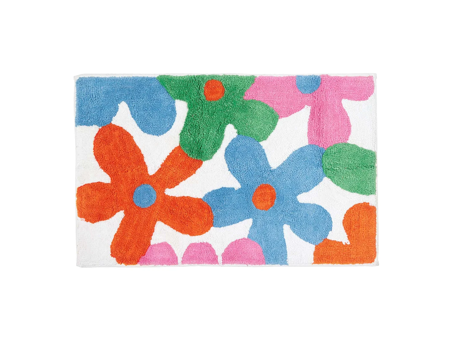 Homescapes Cotton Tufted Multi Colour Floral Children Rug