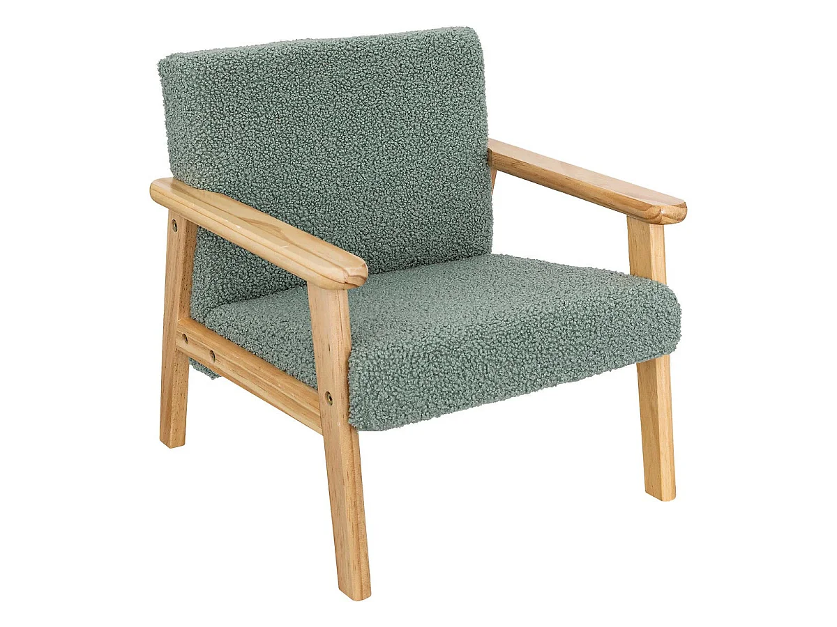Fauteuil Enfant Bouclette "Basile" 46cm Vert