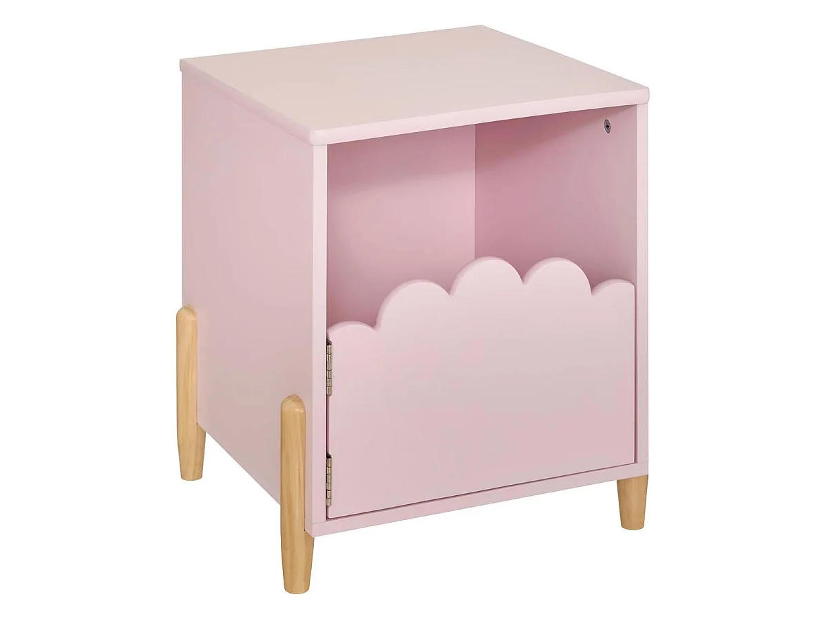 Table de Chevet Enfant "Douceur" 40cm Rose