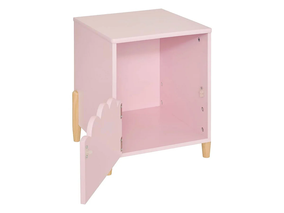 Table de Chevet Enfant "Douceur" 40cm Rose