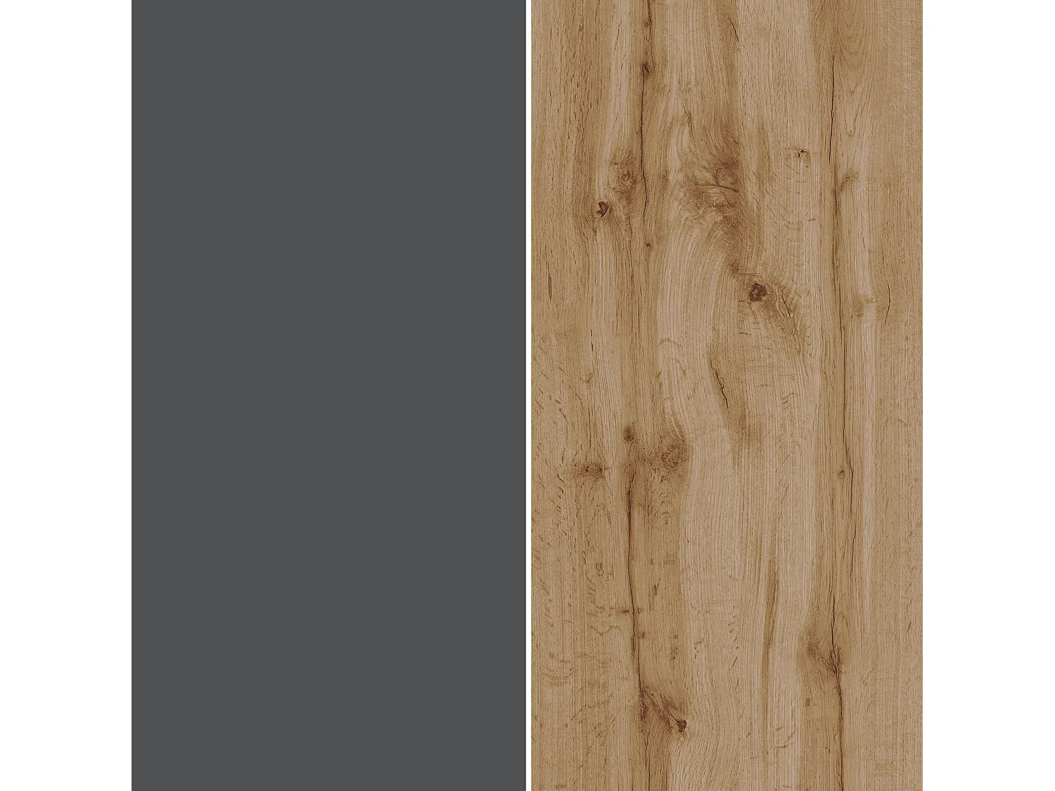 Mueble auxiliar de almacenamiento Garda con 2 puertas antracita/roble 80,9x35x70 cm